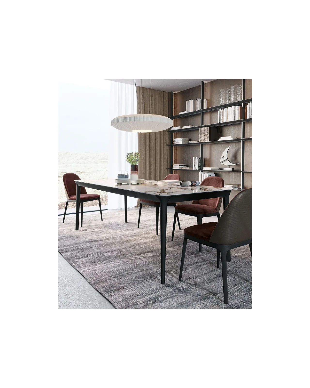 Smooth dining table by Dall'Agnese, in an interior setting, photo 5 of 5