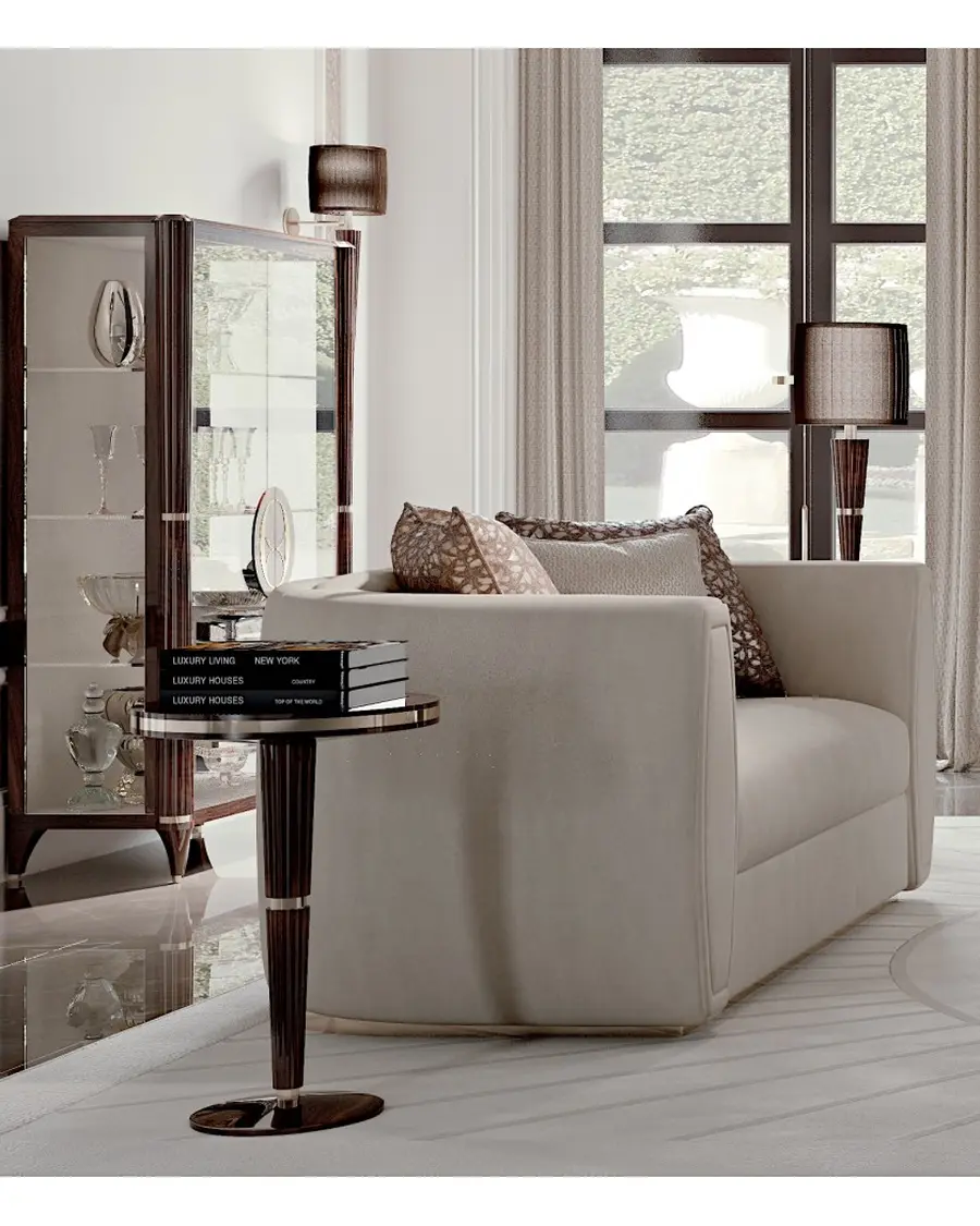Ellipse Round Side Table by Francesco Pasi, Italian furniture manufacturer for the living room
