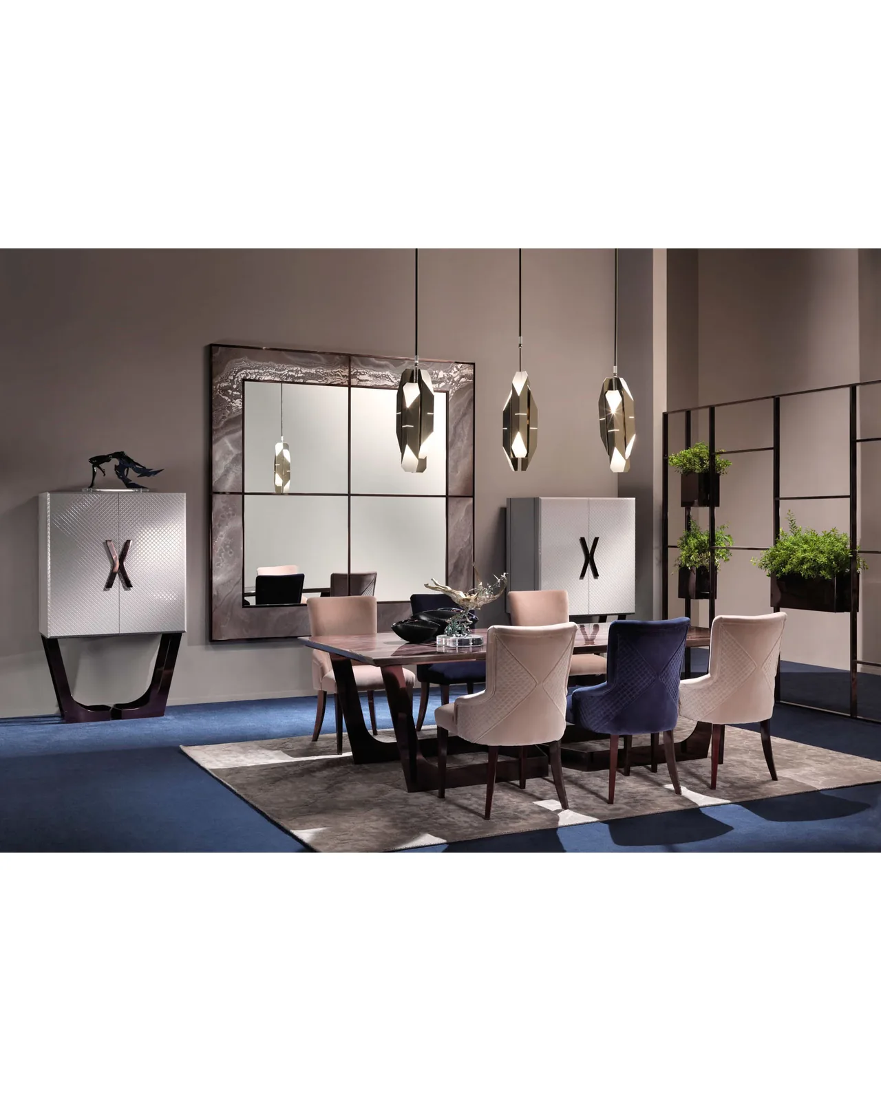 Alchimia Dining Table by Epoque, Exence collection, Italian dining table in a modern dining room, photo 1 of 4