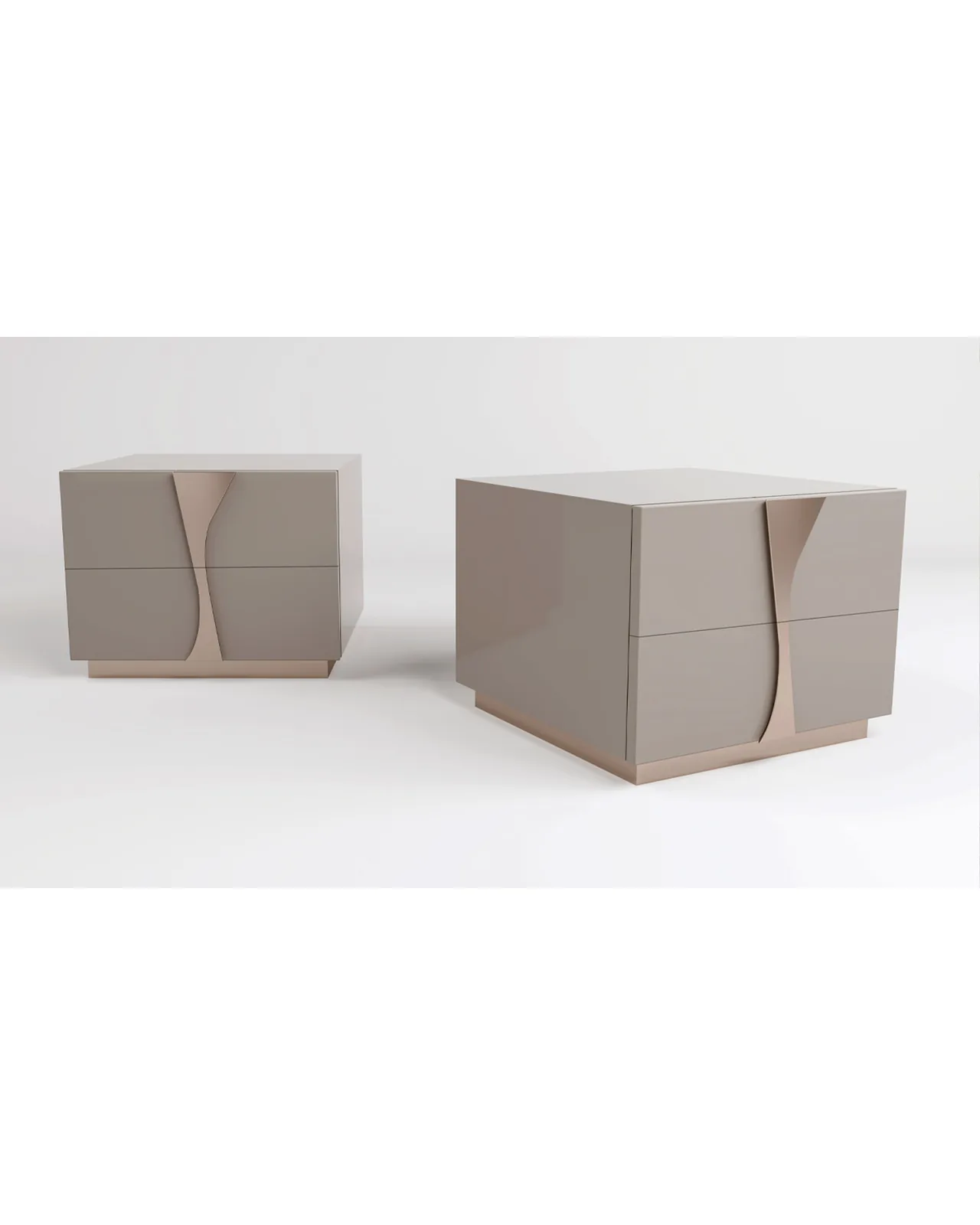 Krypton Nightstand by Epoque, in a bedroom setting, photo 1 of 2, Nobili Design catalog