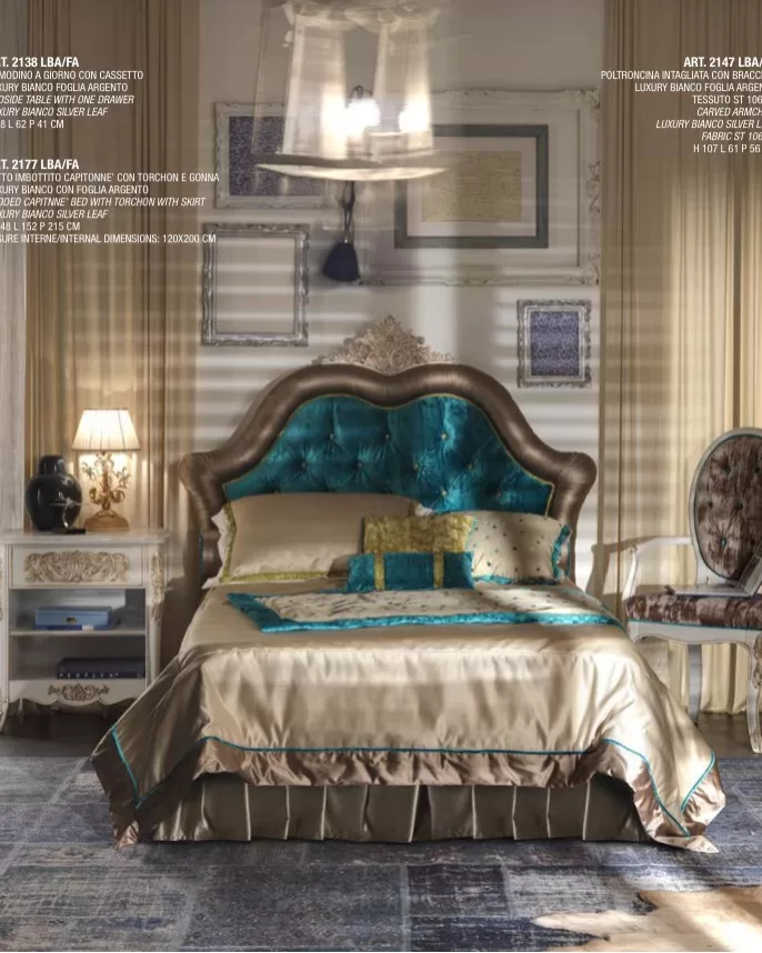 Gran Guardia Open Bedside Table with 1 Drawer by Francesco Pasi, hand-carved cherry furniture for the bedroom