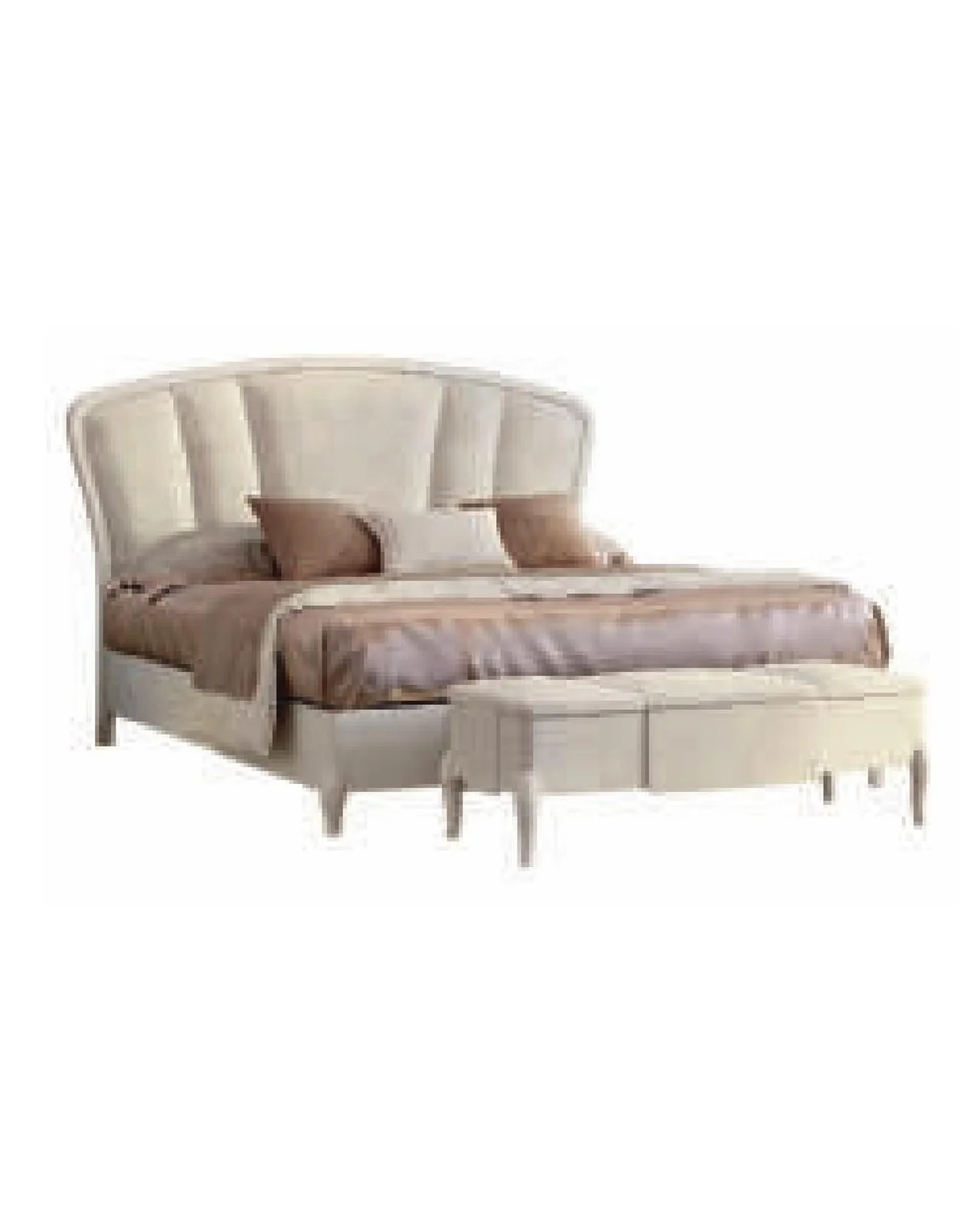 Ocean Arched Bed, Wood Frame, Smooth legs by Francesco Pasi, modern Italian bedroom set, Italian furniture manufacturer