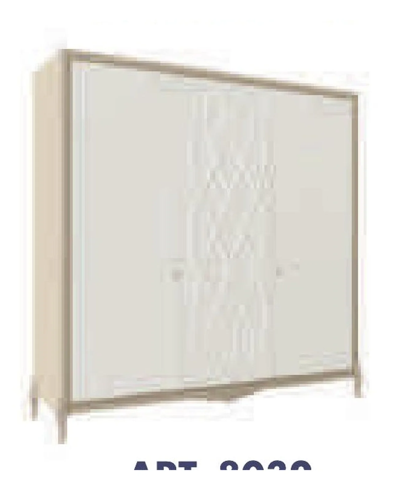 Ocean Wardrobe, Hand-carved touch-decor facade by Francesco Pasi, modern Italian bedroom set, three-door wardrobe