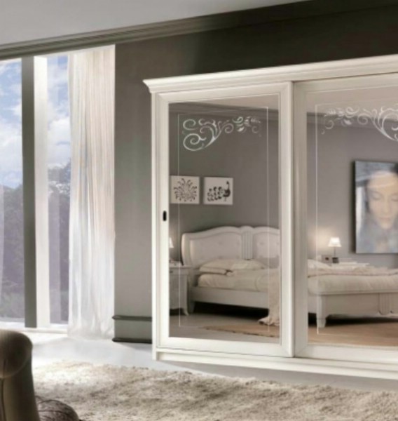 Letti classici imbottiti in legno New Deco 12