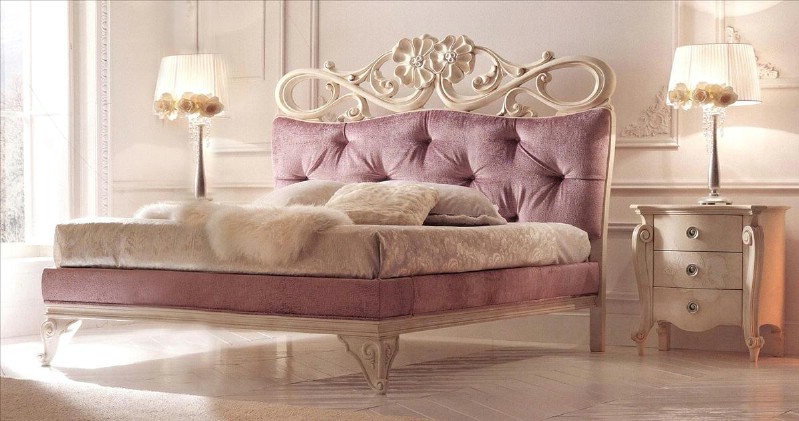 Mobili classici bianchi di lusso per camera da letto Charlotte 2