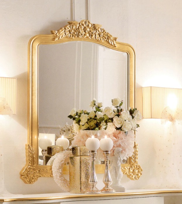 Mobili classici di lusso per camera da letto Amelie Golden 8