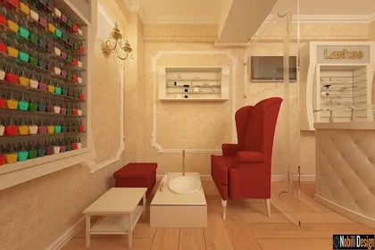 Interior design beauty salon modern concept