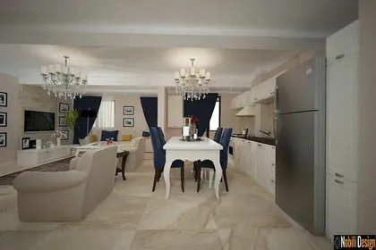 Interior design for modern apartment in Manchester UK 