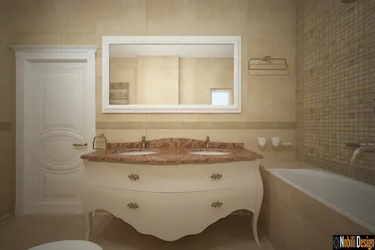 Classic luxury style interior design project for a beautiful home 