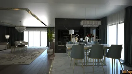 Opulent interior design project for a modern house