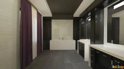 Contemporary interior design project in a house 