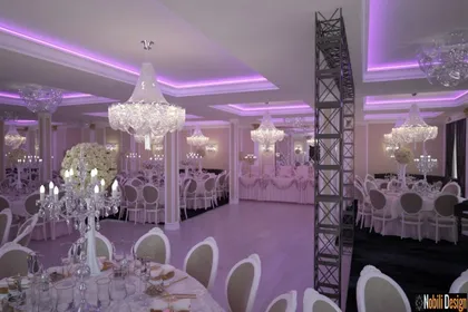 Interior design wedding restaurant reception project 