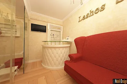 Elegant beauty salon interior design project 