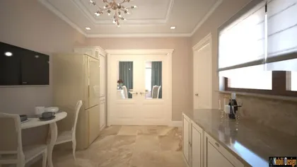 Charming classic house interior design concept 