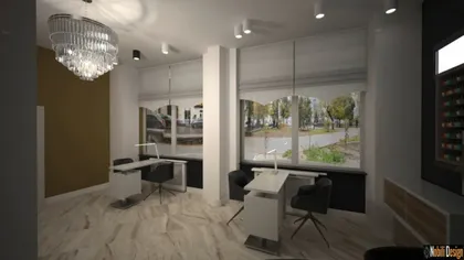 Modern beauty salon interior design 