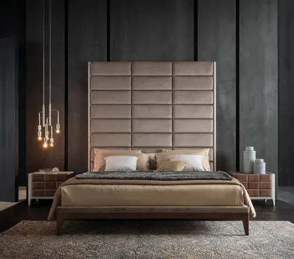 Upholstered bed modern bedroom Dama collection 6.300