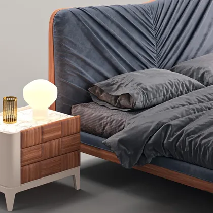 Upholstered bed Dama