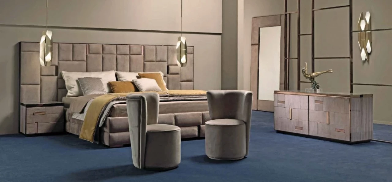 Exence Bed by Epoque, Italian bedroom set made to order for your room