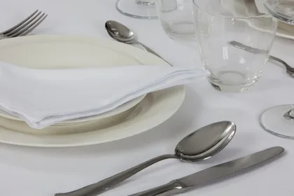 Cotton fabric for tablecloths restaurant Crepe 50 50 01