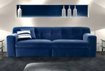 Fixed Velvet Sofa, living room furniture