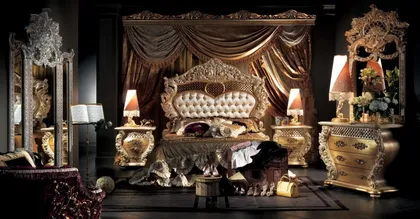 Mobili classici per camera da letto, collezione Emotion, mobili classici di lusso
