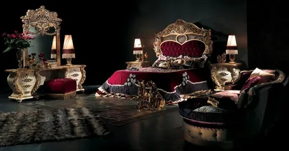 Mobili classici per camera da letto, collezione Emotion, camere da letto di lusso