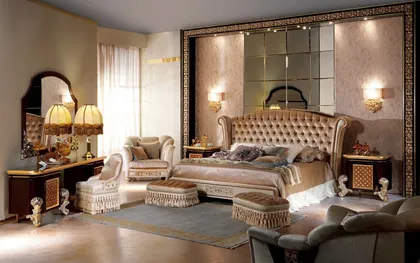 Collezione Arya, arredamento italiano per camera da letto, mobili classici italiani
