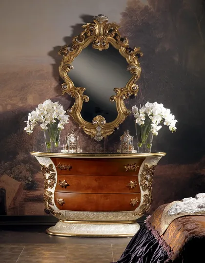 Collezione Charme per camera da letto di lusso, mobili classici italiani