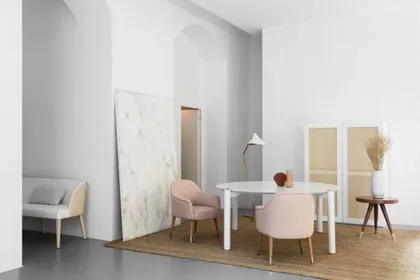 CODY dining table, ANACAPRI dining chair, QUISISANA Medio cabinet