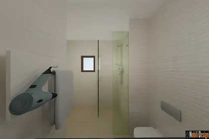 Contemporary indoor design hotel room concept