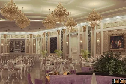 Interior design for a luxury restaurant in Liverpool